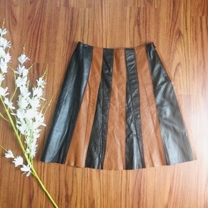 Anne Klein • Leather Pencil skirt
